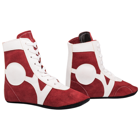 Купить Обувь для самбо RS001/2, замша, красный Rusco в Тереке 